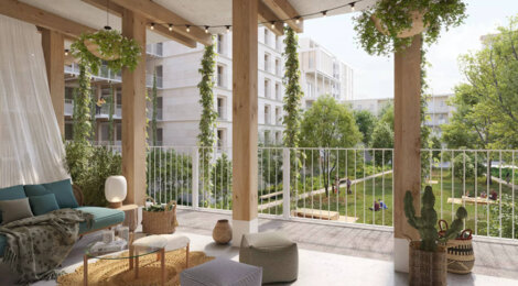Programme immobilier neuf ALMA PETRA - TR1 LIBRE -  Lyon 7e : logements neufs sécurisés et verdoyants proche des transports (69007) - Référence : 15522