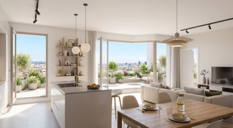 Programme immobilier neuf HUITIÈME ART - Héritage - Lyon 8 cadre urbain proche métro D et centre-ville (69008) - Référence : 16997
