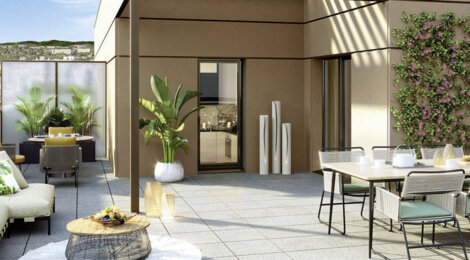 Programme immobilier neuf Lumière et Jardins - Lyon 8e proche du parc de Parilly (69008) - Référence : 11355
