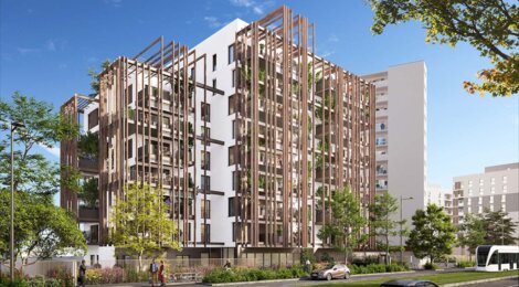 Programme immobilier neuf Céleste - Lyon Mermoz : logements neufs 2 à 5 pièces proches du tramway T6 et des commerces (69008) - Référence : 16019