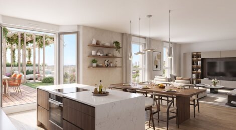 Programme immobilier neuf Céleste - Lyon Mermoz : logements neufs 2 à 5 pièces proches du tramway T6 et des commerces (69008) - Référence : 16019