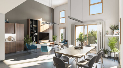 Programme immobilier neuf District 7 - Lyon : Résidence studio–T5 avec cadre urbain et confort optimisé proche des commodités (69007) - Référence : 14604
