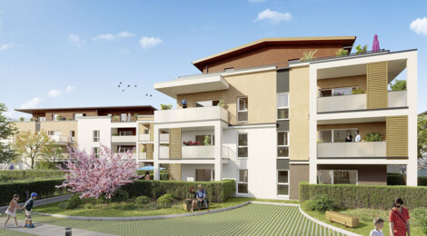 Programme immobilier neuf TERRASSES ET JARDINS - Meyzieu appartements 3 pièces près du T3 (69330) - Référence : 17544