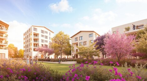 Programme immobilier neuf LES TOITS MAJOLANS - Meyzieu quartier des Plantées proche commodités (69330) - Référence : 16063