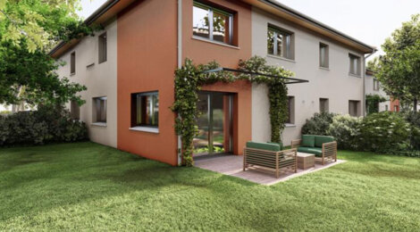 Programme immobilier neuf LES CARRES D'A COTE - Mions, maison avec jardin au cœur de l’Est Lyonnais (69780) - Référence : 17358