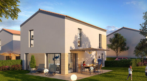 Programme immobilier neuf LE JONAN - Mornant : Résidence T5 avec jardins, garages et proximité des écoles dans un cadre verdoyant (69440) - Référence : 324