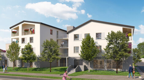 Programme immobilier neuf Côté Saône - Neuville-sur-Saône aux portes de Lyon à 11 min de la Part-Dieu (69250) - Référence : 15988