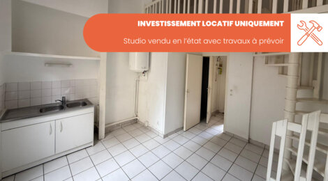 Programme immobilier neuf 22 Avenue Jean Jaurès - LOT 5 VENDUS EN L'ETAT LIBRE - Oullins, studio à rénover idéal pour un investissement locatif (69600) - Référence : 13337