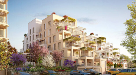 Programme immobilier neuf PREMIERES LOGES - Rillieux-la-Pape : logements neufs modernes et lumineux en centre-ville (69140) - Référence : 14877