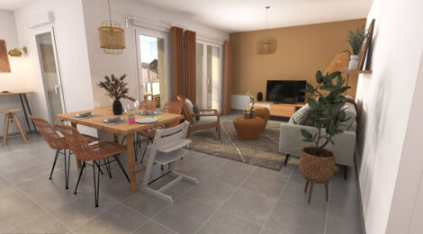 Programme immobilier neuf ESPRIT CRÉPIEUX - Rillieux-la-Pape : Résidence T1–T4 avec cadre résidentiel et confort optimisé proche des commodités (69140) - Référence : 14590