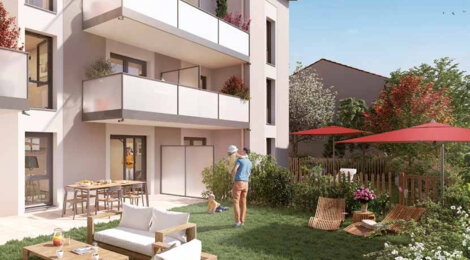 Programme immobilier neuf PATIO D'AZIEU - Saint-Bonnet-de-Mure gare TER de St-Priest à 16 min en voiture (69720) - Référence : 16040