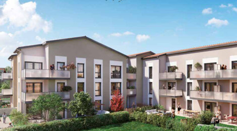 Programme immobilier neuf PATIO D'AZIEU - Saint-Bonnet-de-Mure gare TER de St-Priest à 16 min en voiture (69720) - Référence : 16040