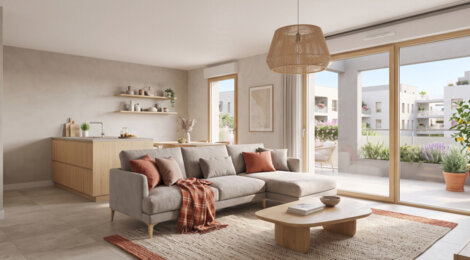 Programme immobilier neuf Square Rabelais - Saint-Fons : logements neufs écoresponsables et lumineux en centre-ville (69190) - Référence : 18008
