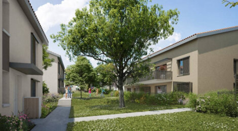 Programme immobilier neuf LE CLOS DES CERISIERS - Saint-Genis-les-Ollières : Résidence T2–T4 avec cadre authentique et confort optimisé proche des commodités (69290) - Référence : 6667