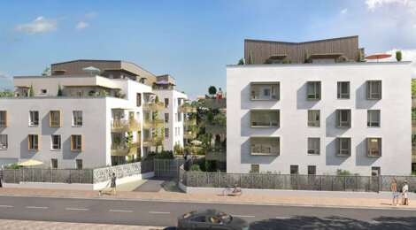Programme immobilier neuf nidéal - Saint-Priest résidence centrale avec jardin paysager (69800) - Référence : 18313