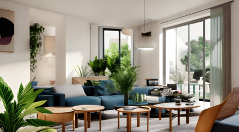 Programme immobilier neuf TOM ET NINA - Saint-Priest : Résidence T2–T4 avec cadre résidentiel et confort optimisé proche des transports (69800) - Référence : 14575