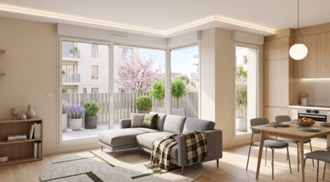 Programme immobilier neuf TOM ET NINA - Saint-Priest : Résidence T2–T4 avec cadre résidentiel et confort optimisé proche des transports (69800) - Référence : 14575