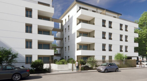 Programme immobilier neuf Résidence INTERVALLE - Sainte-Foy-lès-Lyon adresse résidentielle proche du Commandant Charcot (69110) - Référence : 16967