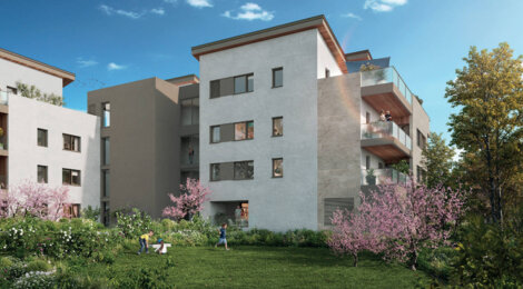 Programme immobilier neuf SNC SINGULIER - Sainte-Foy-lès-Lyon : logements neufs spacieux et jardin paysager à Lyon (69110) - Référence : 15706