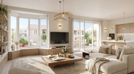 Programme immobilier neuf CONVERGENCE - Tarare cadre urbain proche Croizat appartements avec balcon ou terrasse (69170) - Référence : 17203
