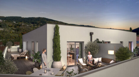 Programme immobilier neuf TERRA NOVA - Tarare : Résidence studio–T5 avec cadre arboré et confort optimisé proche des transports (69170) - Référence : 5937