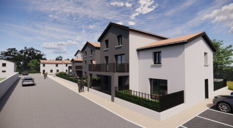 Programme immobilier neuf LE 9 - Ternay maisons neuves à quelques encablures du coeur de ville (69360) - Référence : 12438