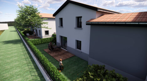 Programme immobilier neuf LE 9 - Ternay maisons neuves à quelques encablures du coeur de ville (69360) - Référence : 12438