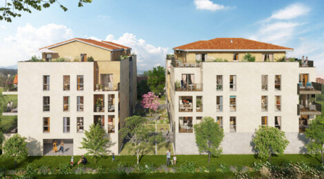 Programme immobilier neuf O'Village - Titre : Vaulx-en-Velin : logements neufs lumineux et conviviaux en quartier Village (69120) - Référence : 14887