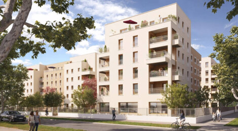Programme immobilier neuf Résidence SOLINE - Vaulx-en-Velin à proximité métro A et centre commercial (69120) - Référence : 16032