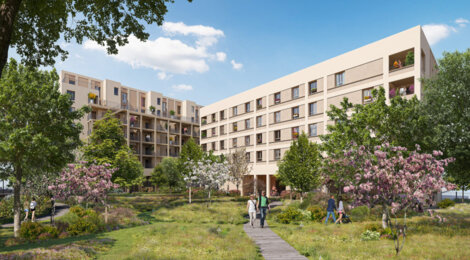Programme immobilier neuf RenouVaulx - Vaulx-en-Velin : logements neufs proches du tram T9 et des transports lyonnais (69120) - Référence : 15992
