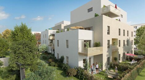 Programme immobilier neuf LES JARDINS D'ELSA - Vaulx-en-Velin : logements neufs studio–T5 proche du Carré de Soie (69120) - Référence : 15713