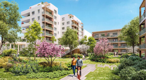 Programme immobilier neuf NATURE EN VILLE - Vaulx-en-Velin secteur central à proximité du tram T9 (69120) - Référence : 16031