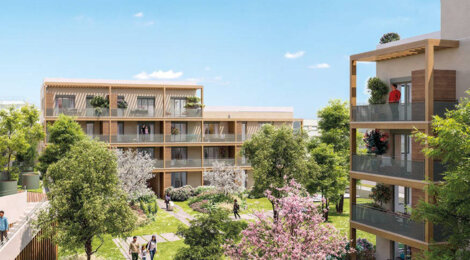 Programme immobilier neuf NATURE EN VILLE - Vaulx-en-Velin secteur central à proximité du tram T9 (69120) - Référence : 16031