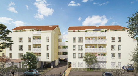 Programme immobilier neuf PATIO VILLAGE - TVA 5,5% - Vaulx-en-Velin Village près transports et commodités (69120) - Référence : 16033