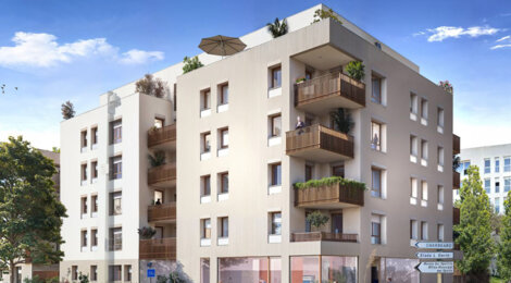 Programme immobilier neuf PLEIN CENTRE - Vénissieux cadre urbain pratique proche parc Louis Dupic et Lyon (69200) - Référence : 17465