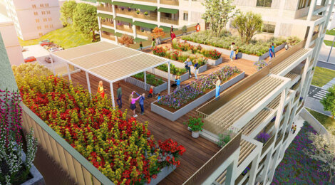 Programme immobilier neuf NEW TIME - Vénissieux  connecté à Lyon par le tramway T4 (69200) - Référence : 15996