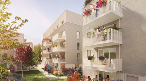 Programme immobilier neuf EN VUE - Vénissieux : logements neufs sécurisés et verdoyants proche des espaces verts (69200) - Référence : 15178