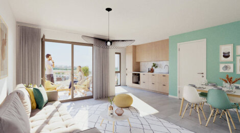Programme immobilier neuf Art de Ville - Villefranche-sur-Saône : Résidence studio–T5 avec cadre moderne et confort optimisé proche des commodités (69400) - Référence : 11188