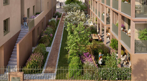 Programme immobilier neuf Néa - Villeurbanne aux portes de Lyon métro A Cusset à pied (69100) - Référence : 16057