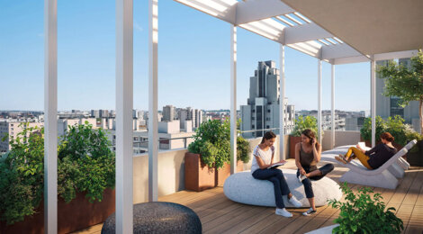 Programme immobilier neuf EGERIE - Villeurbanne Gratte-Ciel proche métro A et tramway T6 (69100) - Référence : 16054