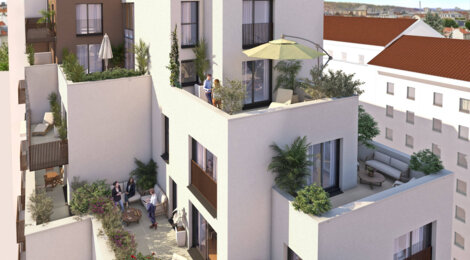 Programme immobilier neuf IRIS - Villeurbanne : logements neufs sécurisés et verdoyants proche des transports (69100) - Référence : 8421