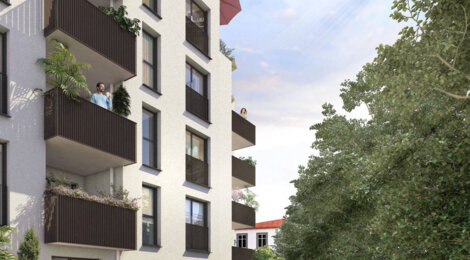 Programme immobilier neuf IRIS - Villeurbanne : logements neufs sécurisés et verdoyants proche des transports (69100) - Référence : 8421