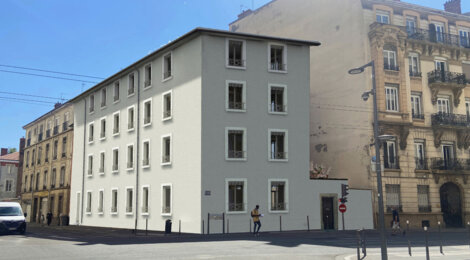 Programme immobilier neuf RESIDENCE CARMIN VEFA - SURELEVATION - TRAVAUX EN COURS (***ACTABLE) - Villeurbanne : logements neufs T3 proche du métro Gratte-Ciel (69100) - Référence : 9489