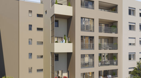 Programme immobilier neuf LES LOGES DE PRESSENSE - Villeurbanne proche des transports (69100) - Référence : 17328