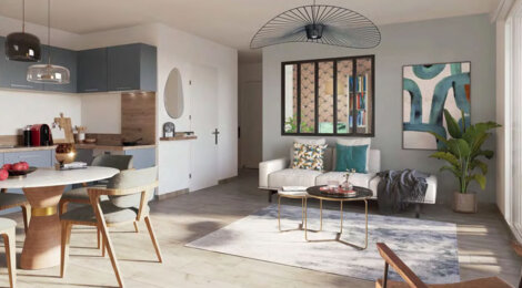 Programme immobilier neuf MONOPOLIS - Villeurbanne quartier résidentiel proche métro Cusset (69100) - Référence : 16965