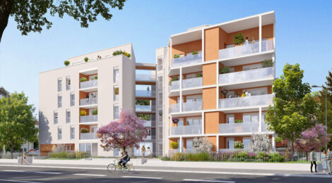 Programme immobilier neuf Les Allées Perroncel - Villeurbanne : Résidence studio–T5 avec cadre résidentiel et confort optimisé proche des transports (69100) - Référence : 17208