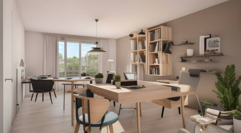 Programme immobilier neuf COEUR BALZAC - Villeurbanne : Résidence T2–T5 avec cadre intimiste et confort optimisé proche des commodités (69100) - Référence : 14252