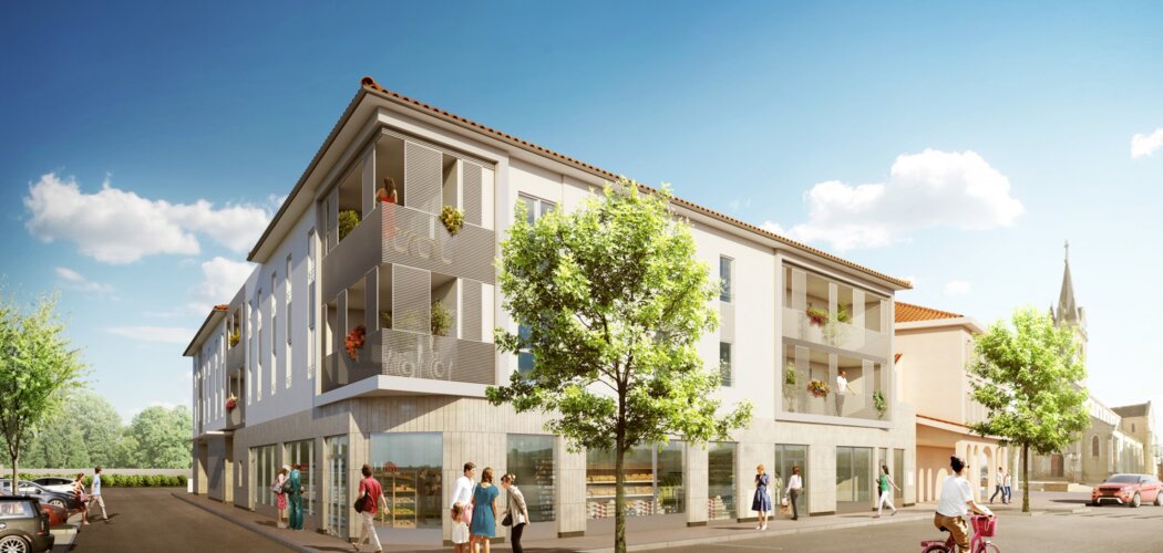 Programme immobilier neuf UNI'Q - Quincieux : Résidence T2–T4 avec norme RT 2012 et cadre verdoyant près de la Saône (69650) - Référence : 1455