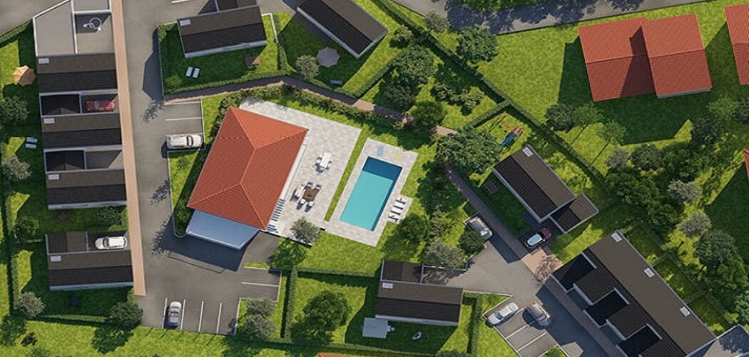 Programme immobilier neuf VILLAS DU PRÉ ROND - Montagny : Résidence de maisons T4–T5 avec jardins et isolation RT 2012 près du centre (69700) - Référence : 841