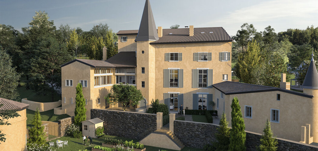 Programme immobilier neuf CHATEAU BEL AIR - Albigny-sur-Saône Monument Historique près de Neuville (69250) - Référence : 9477